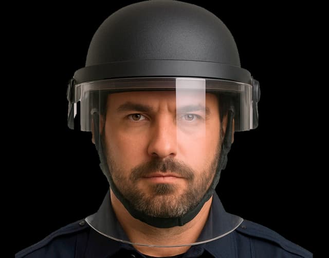 BALLISTIC HELMET VISOR 