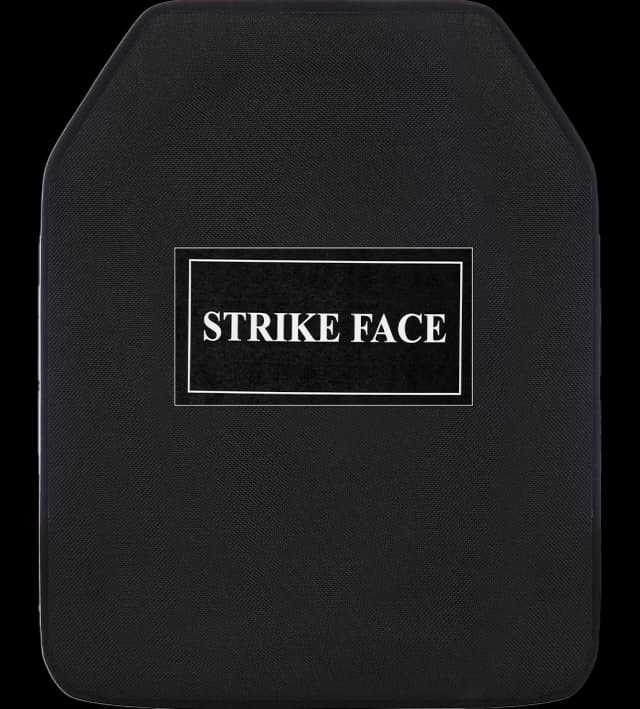 RhinoCore RF1 Hard Armor Plate Front view showing the clearly marked “STRIKE FACE” ballistic protection surface.