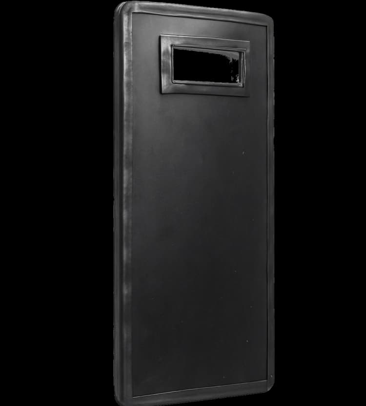 Hard Shell lightweight ballistic shield with ergonomic design for mobility and defense.