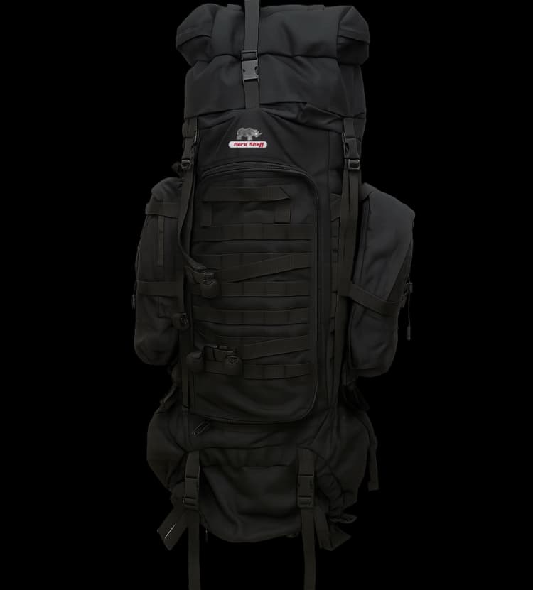 Durable tactical backpack by Hard Shell designed for field missions, hiking, and travel.