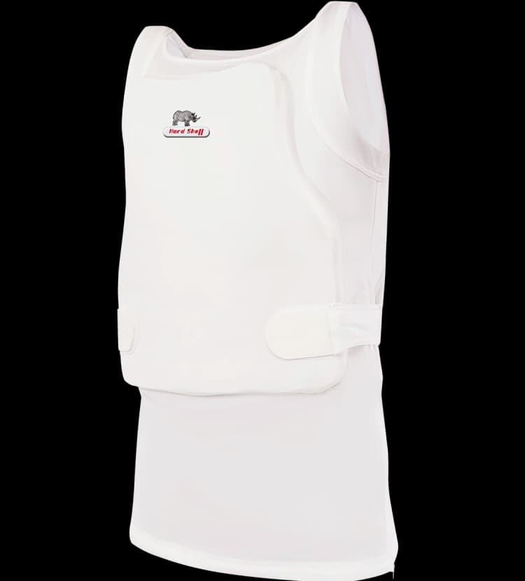 Ghost Shoot Left Angle of Vip Undervest by Hard Shell, offering discreet ballistic protection with a lightweight, ergonomic design.