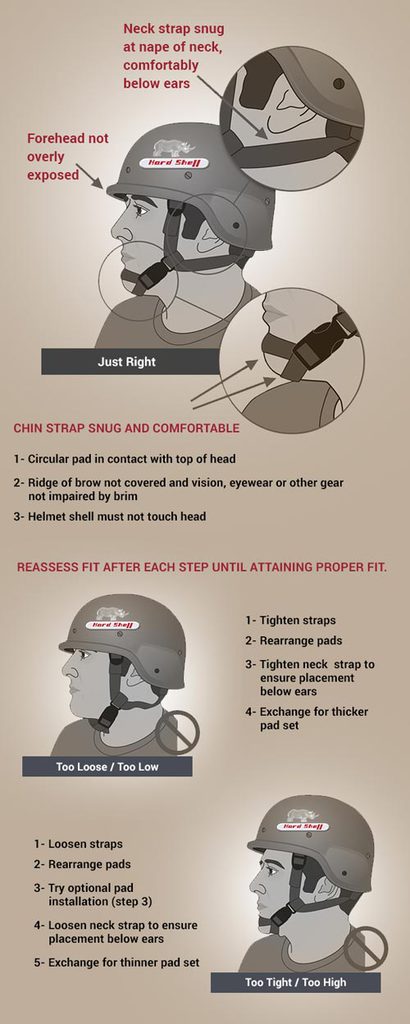 bulletproof helmet size cs fitting guide by hardshell fze