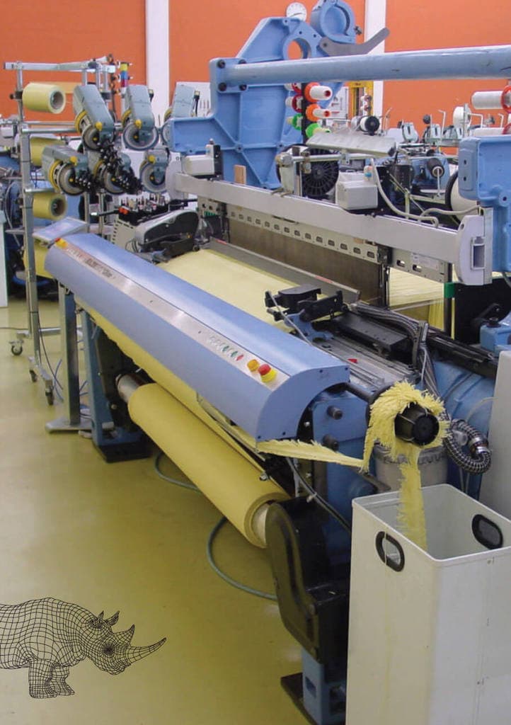 kevlar kevlar weaving machine at hardshell fze