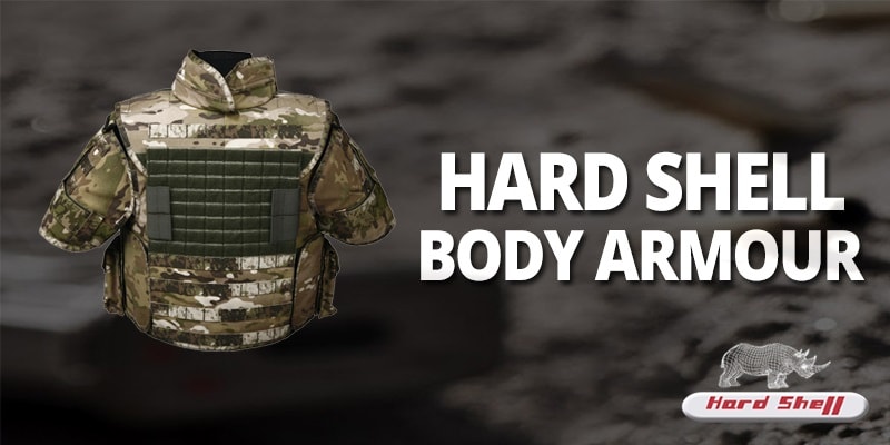green color camo pattern military's body armor in front side