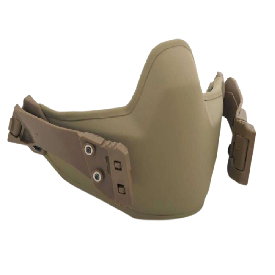 Ballistic mandible guard for Military helmets